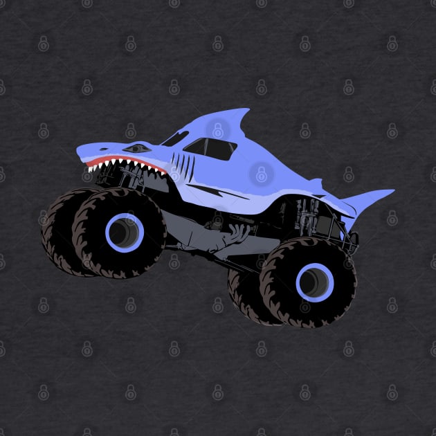 Monster Truck Megalodon Illustration by KAM Std